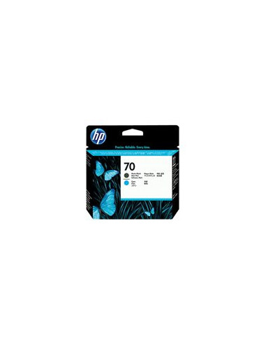 HP 70 original printhead C9404A matte black and cyan standard capacity 1-pack