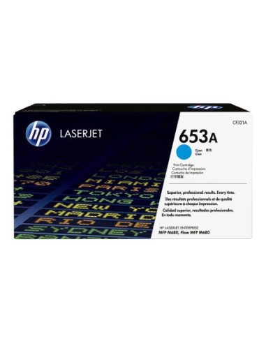 HP 653A original Toner cartridge CF321A cyan standard capacity 16.500 pages 1-pack