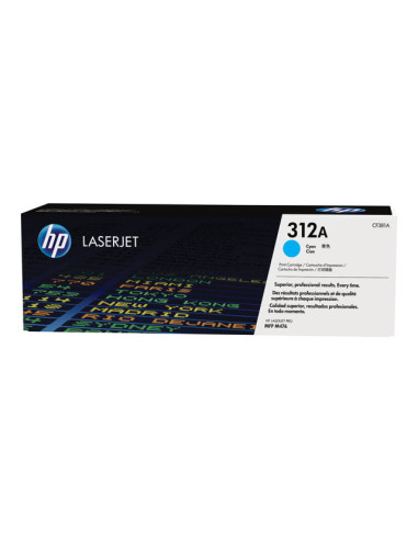 HP 312A original Toner cartridge CF381A cyan standard capacity 2.700 pages 1-pack