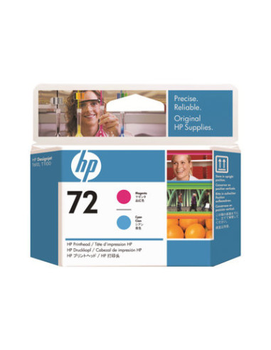 HP 72 original printhead C9383A magenta and cyan standard capacity 1-pack