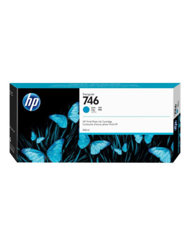 HP 746 300-ml Cyan Ink Cartridge