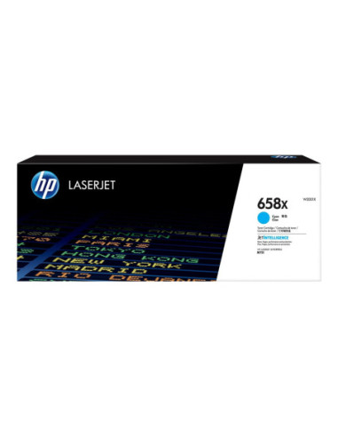 HP 658X Cyan LaserJet Toner Cartridge