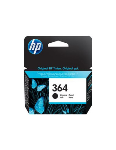 HP 364 original Ink cartridge CB316EE BA1 black standard capacity 6ml 250 pages 1-pack with Vivera Ink cartridge