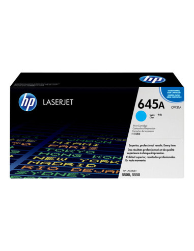 HP 645A original Colour LaserJet Toner cartridge C9731A cyan standard capacity 13.000 pages 1-pack