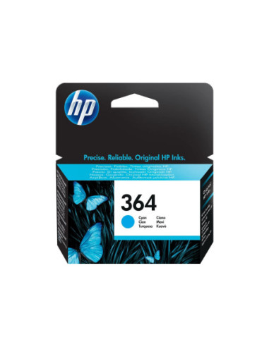 HP 364 original Ink cartridge CB318EE BA1 cyan standard capacity 3ml 300 pages 1-pack with Vivera Ink cartridge