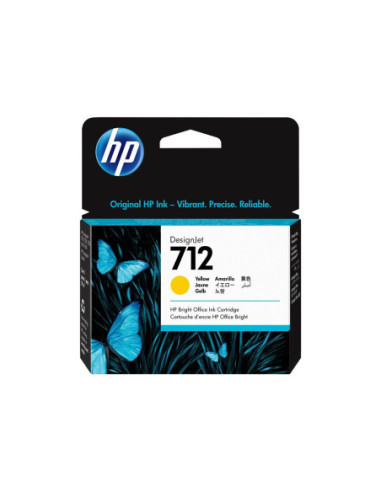 HP 712 29-ml Yellow DesignJet Ink Cartridge