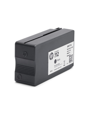 HP 712 80-ml Black Designjet Ink Cartridge