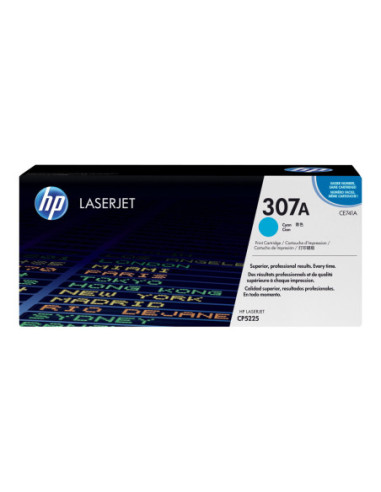 HP original Colour LaserJet CE741A Toner cartridge cyan standard capacity 7.300 pages 1-pack