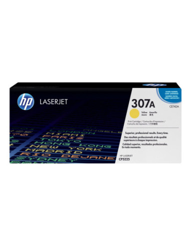 HP original Colour LaserJet CE742A Toner cartridge yellow standard capacity 7.300 pages 1-pack