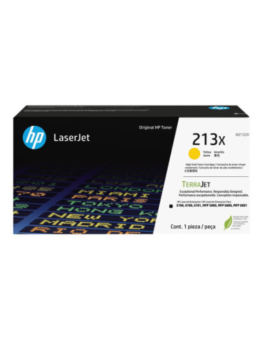 HP 213X Yellow Original LaserJet Toner Cartridge