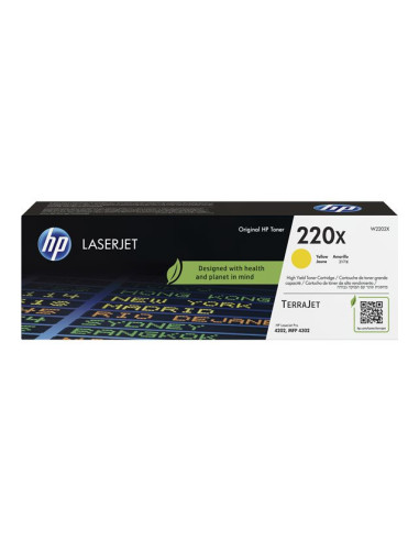 HP 220X Yellow Original LaserJet Toner Cartridge