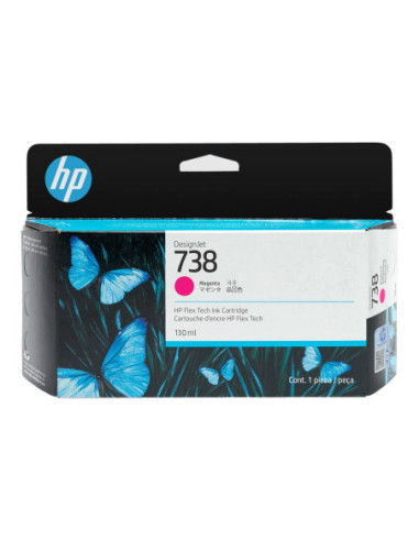 HP 738 130-ml Magenta DesignJet Ink Cartridge