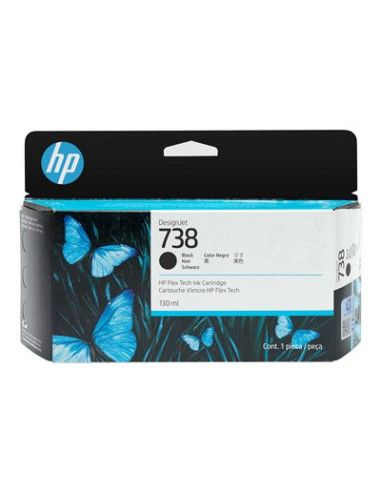 HP 738 130-ml Black DesignJet Ink Cartridge