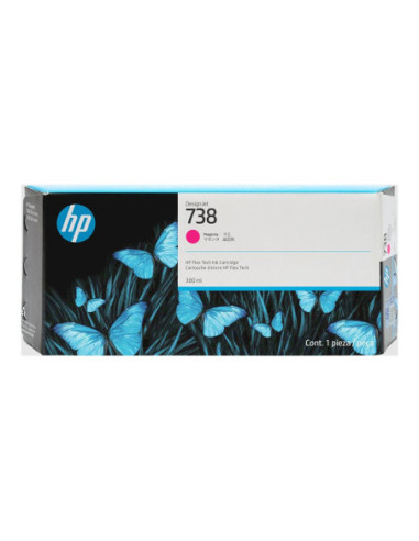 HP 738 300-ml Magenta DesignJet Ink Cartridge