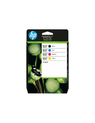 HP 937 CMYK Original Ink Cartridge 4-Pack