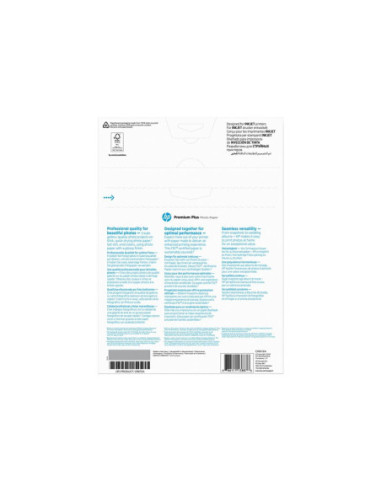 HP original CR672A Premium Plus Glossy Photo Paper CR672A white 300g/m2 A4 20 sheets 1-pack