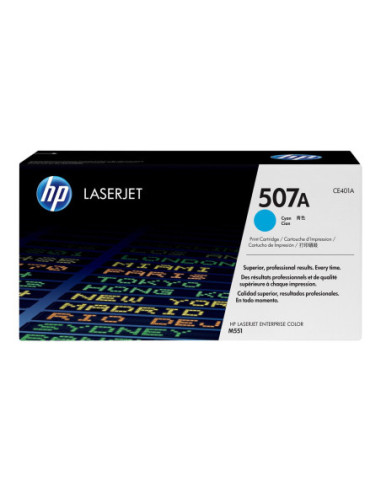 HP 507A original original Toner cartridge CE401A cyan standard capacity 6.000 pages 1-pack