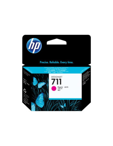 HP 711 original Ink cartridge CZ131A magenta standard capacity 29ml 1-pack