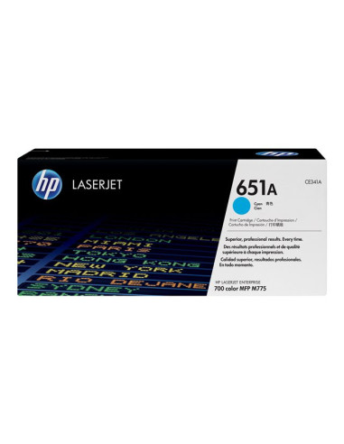 HP 651A original Toner cartridge CE341A cyan standard capacity 16.000 pages 1-pack